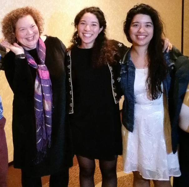 Maureen, owner of Once Upon A Time pictured with daughters Amelia and Jessica