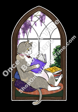 Pippi Window Sticker on a black background