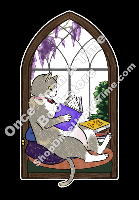 Pippi Window Sticker on a black background