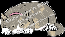 Pippi Sleep Sticker on a black background